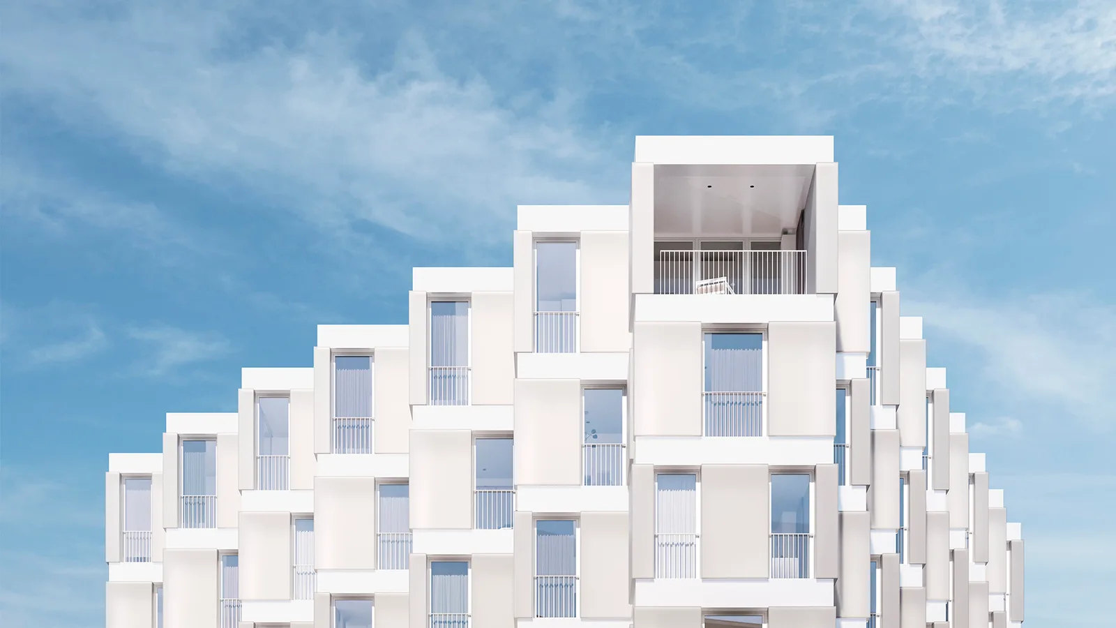 Верхние этажи клубного дома Lumin House
